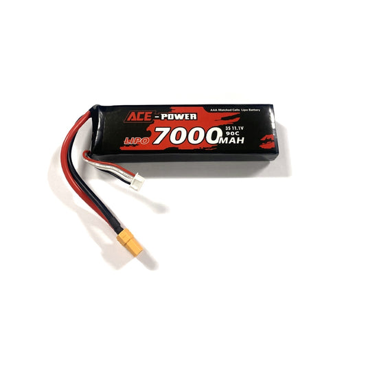 Ace Power Battery 7000mah 11.1v 90c Soft Case - XT90