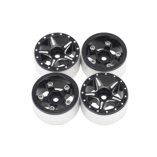 SCX24 Aluminium Starfish-Pro Beadlock Wheels (4)