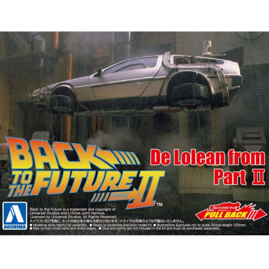 Aoshima 005476 Back to the Future Pullback DeLorean From Part II 1/43