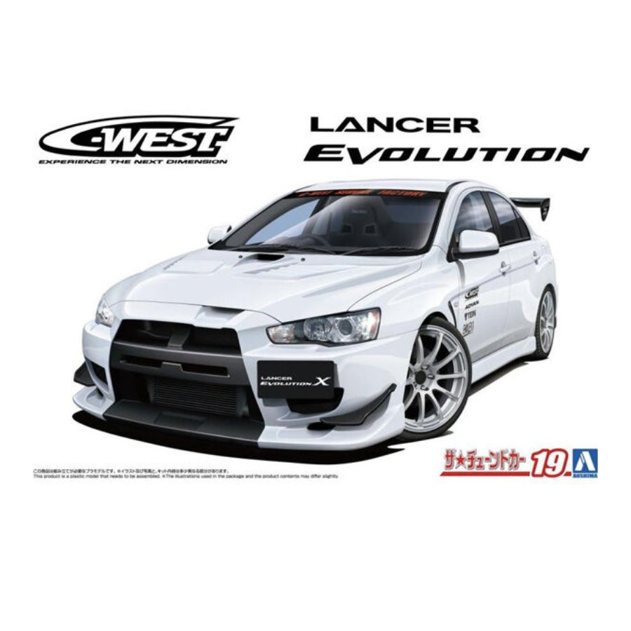 Aoshima Mitsubishi C-West Lancer Evolution X 1/24
