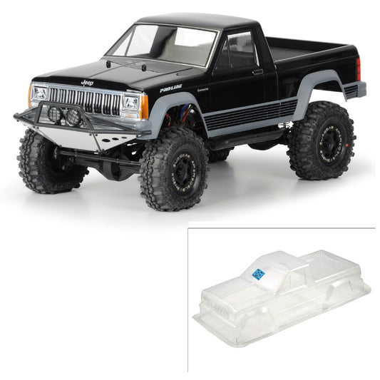 1/10 Jeep Comanche Full Bed Clear Body 12.3" (313mm) WB Crawlers