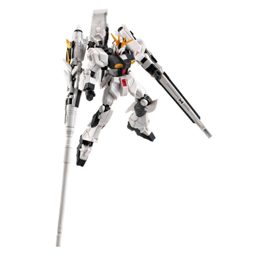 Bandai Shokugan Mobile Suit G-Frame FA N Gundam (CT922329) – detailed posable Gundam figure with Fin Funnel & Hyper Mega Bazooka Launcher.