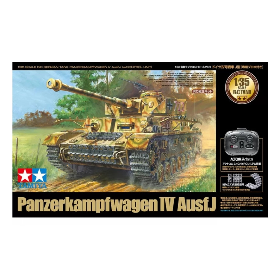 Tamiya 1/35 Panzerkampfwagen IV AUSF.J Electric RC Tank Kit