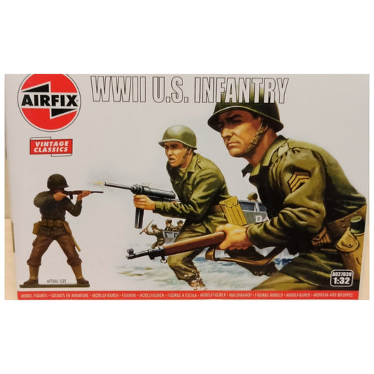 WWII US Infantry Figures Soldiers 1/32 A02703V Airfix