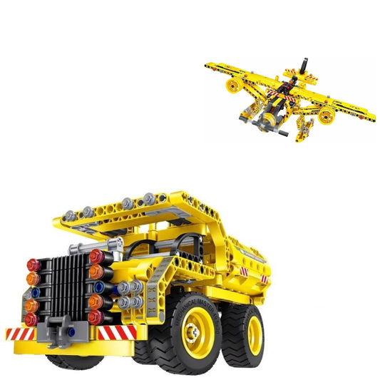 IM.Master #6802 2-in-1 Transmission Structure - Dump Truck And Aircraft (342PCS)