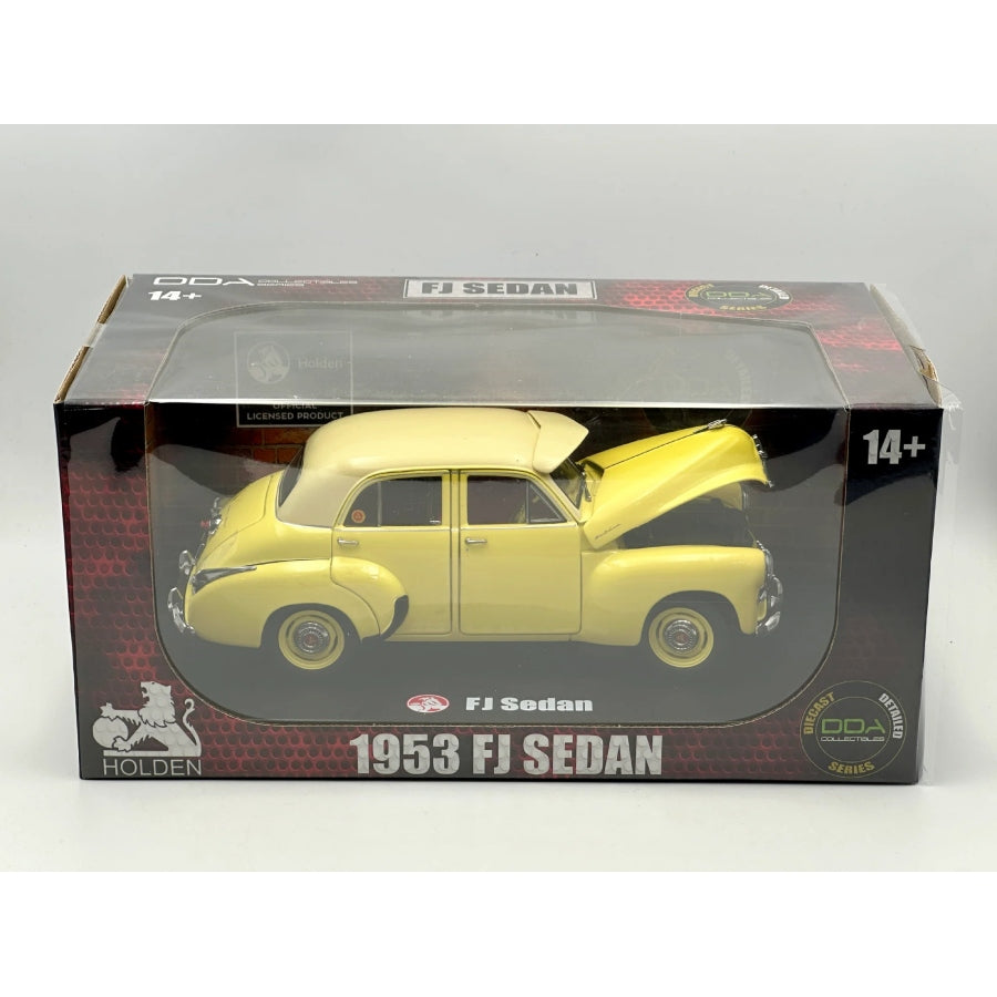 DDA 1:24 1953 FJ Holden yellow classic diecast model car.