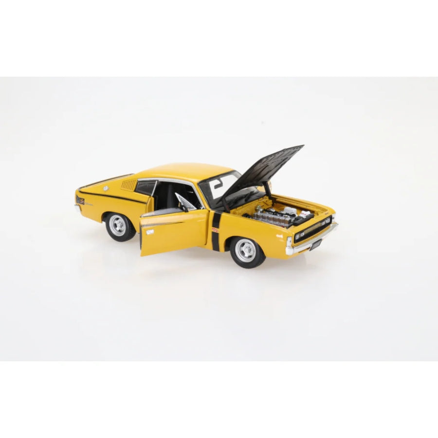 Valiant Charger E49 yellow 1:32 scale diecast collectible model car.