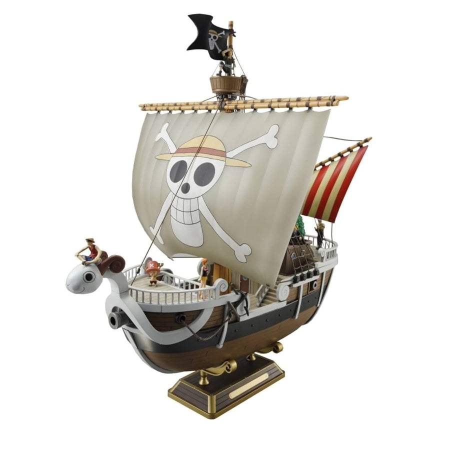Bandai One Piece Going Merry plastic model kit featuring the iconic pirate ship with snap-fit parts