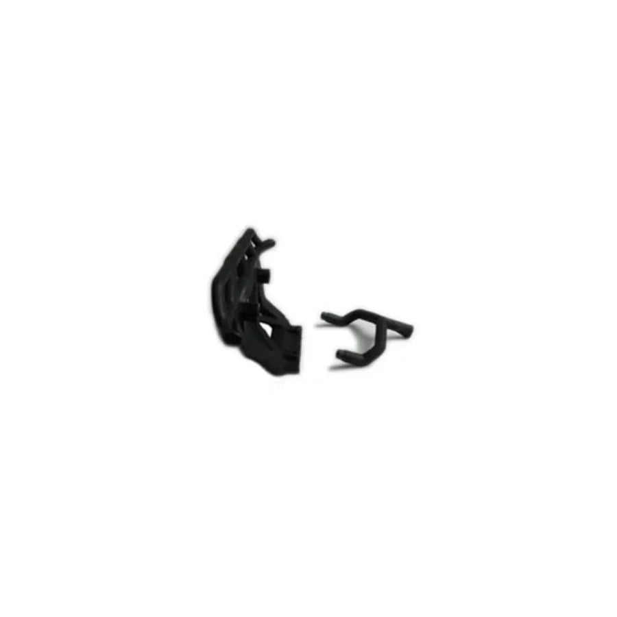 Black plastic model kit parts for hobby assembly, compatible with scale models and collectibles.