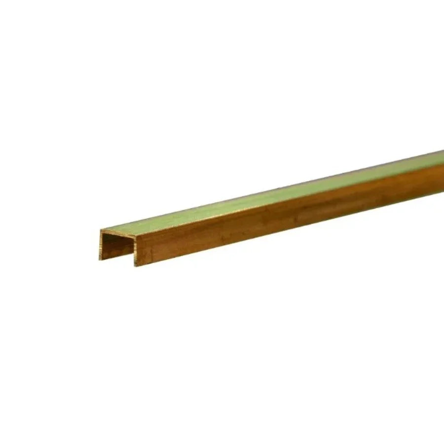 Bronze U-channel metal strip for model kits and hobby projects
