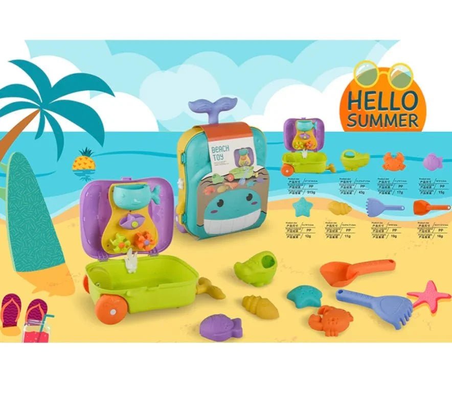 Beach Toy Suitcase Set – Kids’ Sand Shovel & Scoop Play Kit - image 2