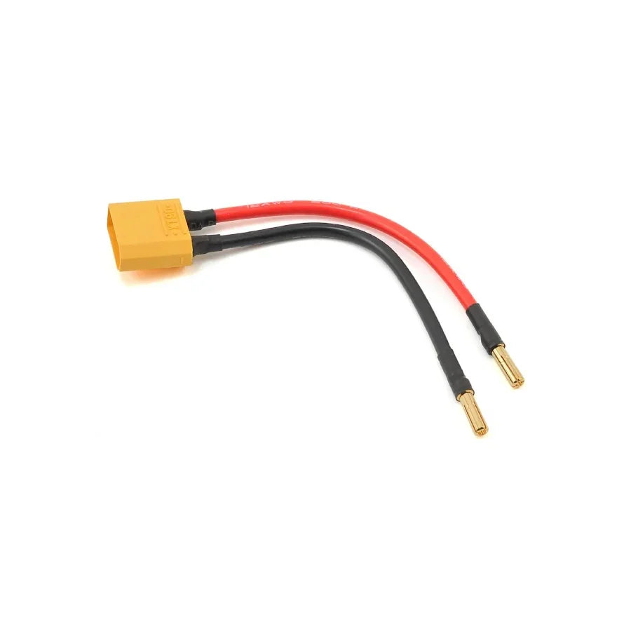 XT60 male connector with red and black wires for RC models and hobby electronics