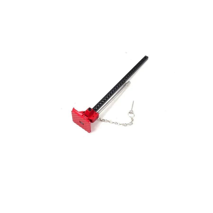Red and black model kit accessory with chain, ideal for hobby builds and custom projects
