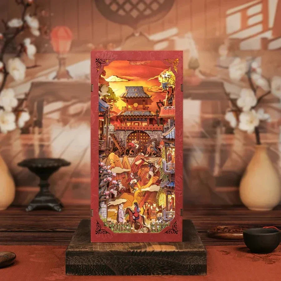 Cutebee The Legend of Mulan DIY book nook miniature kit.
