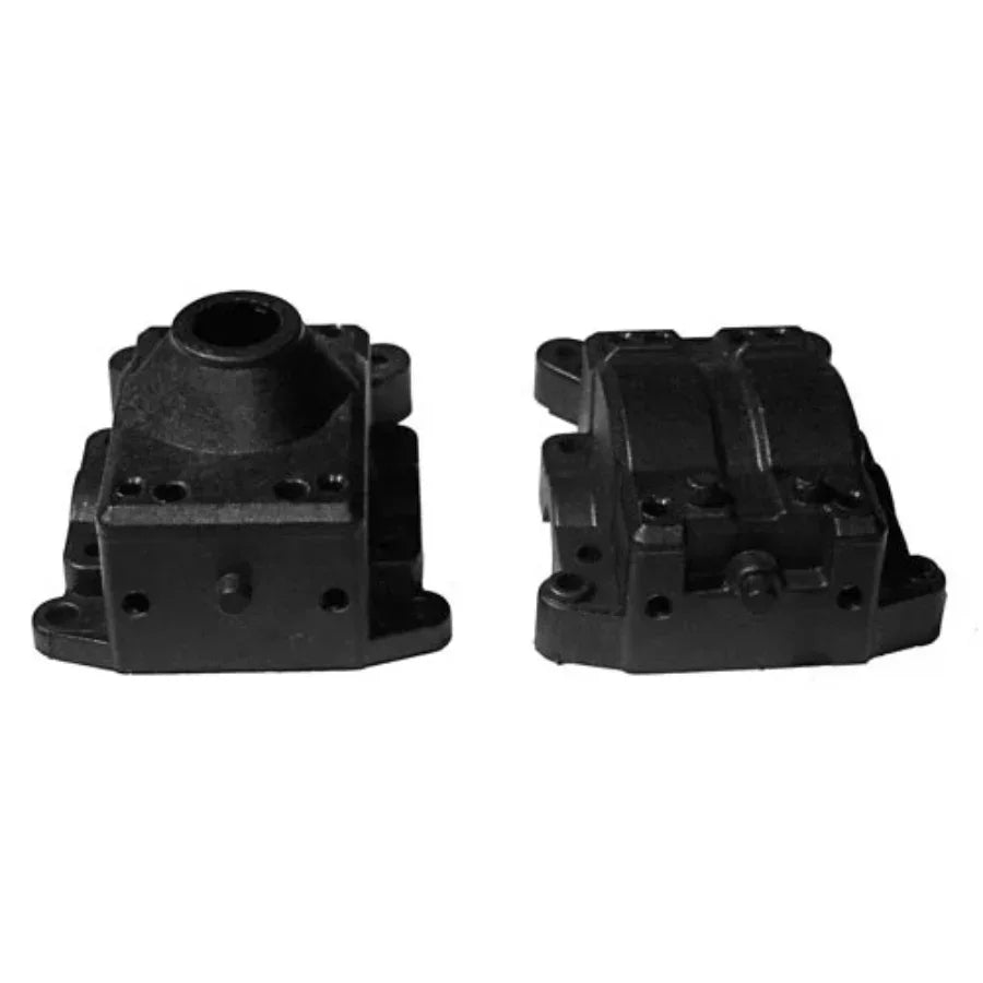 Black plastic model kit engine parts for hobby assembly