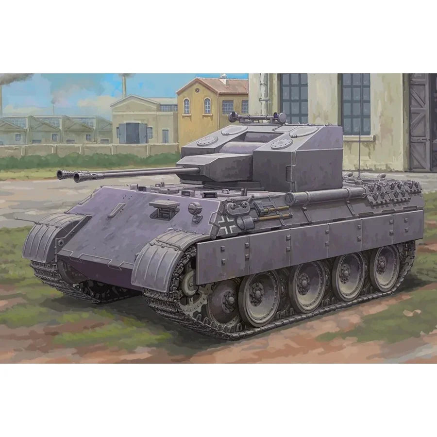 HobbyBoss 1:48 German Flakpanzer V Ausf.A plastic model kit HB84832 box.