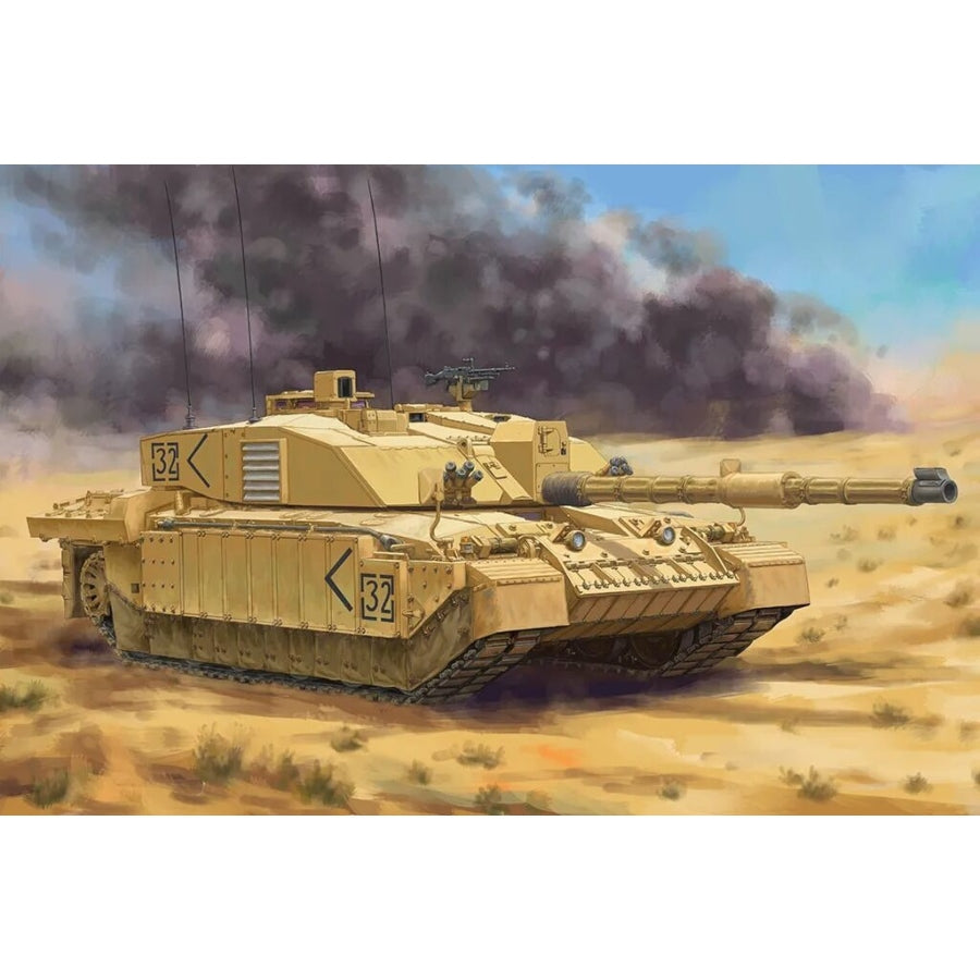HobbyBoss 1:48 British Challenger II Op Telic Iraq 2003 plastic model kit HB84853 box.