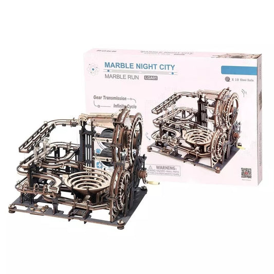 Robotime Puzzle LGA01 Marble Night City 3D Wooden Marble Run