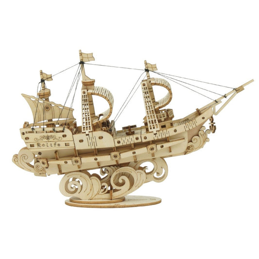 ROKR Sailing Ship 3D Wooden Puzzle