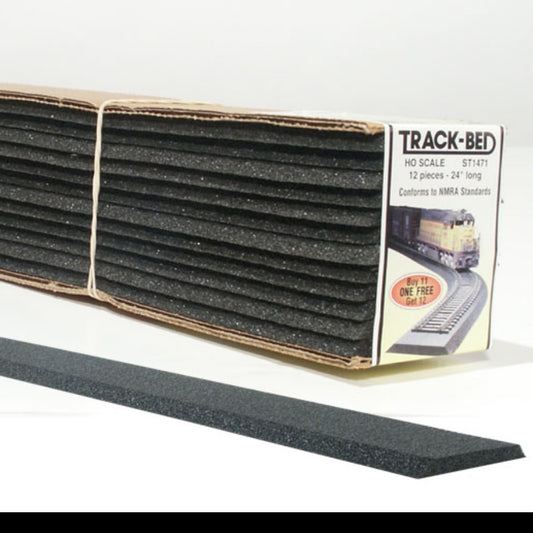 Woodland Scenics Track-Bed™ Strips (Standard Pack) - HO Scale