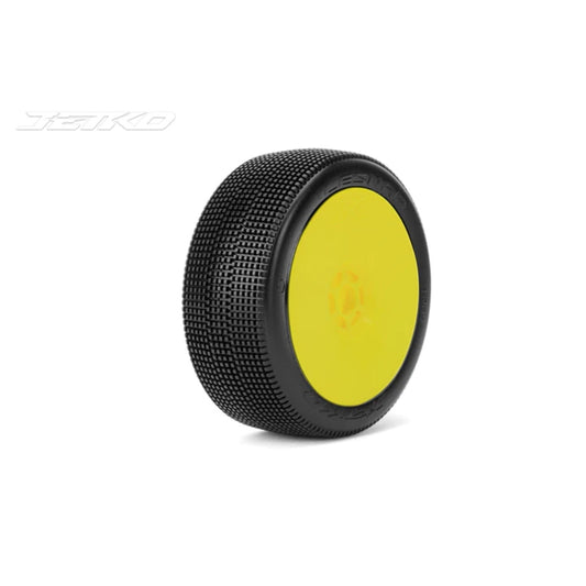 Jetko 1/8 LESNAR Buggy Tyres (Dish/Yellow Rim) (2pcs)