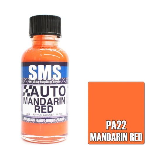 SMS PA22 Auto Colour MANDARIN RED 30ml