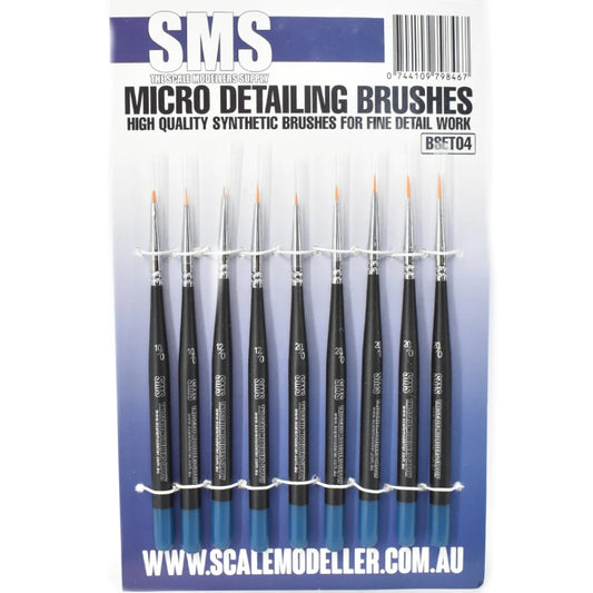 SMS Micro Detailing Brush Set (Synthetic) 9pc