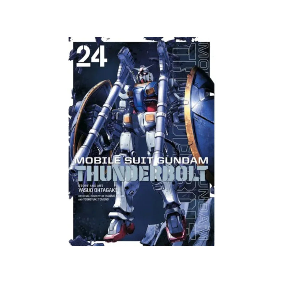 Mobile Suit Gundam Thunderbolt manga cover featuring a detailed mech design with dynamic pose