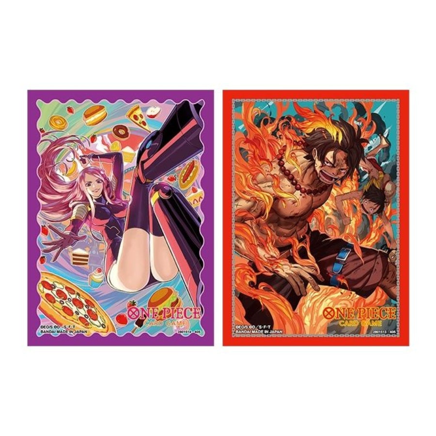 One Piece Card Game Official Sleeves Display TCG+ Limited Edition Vol. 5 pack with display box.