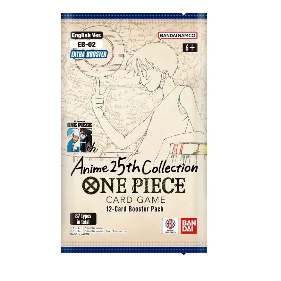 One Piece Card Game EB-02 Singles Booster Pack – Anime 25th Collection with vibrant character design