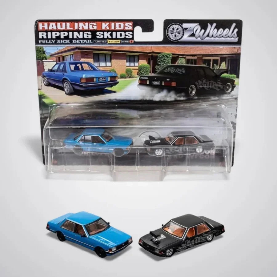 Oz Wheels 1/64 Ford XD Falcon Twin Pack diecast collectible model cars.