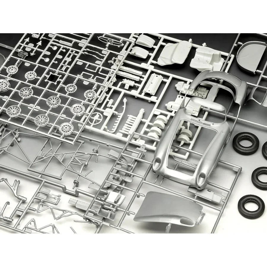 Revell Mercedes-Benz 300 SLR 70th Anniversary gift set 1:24 scale plastic model kit.