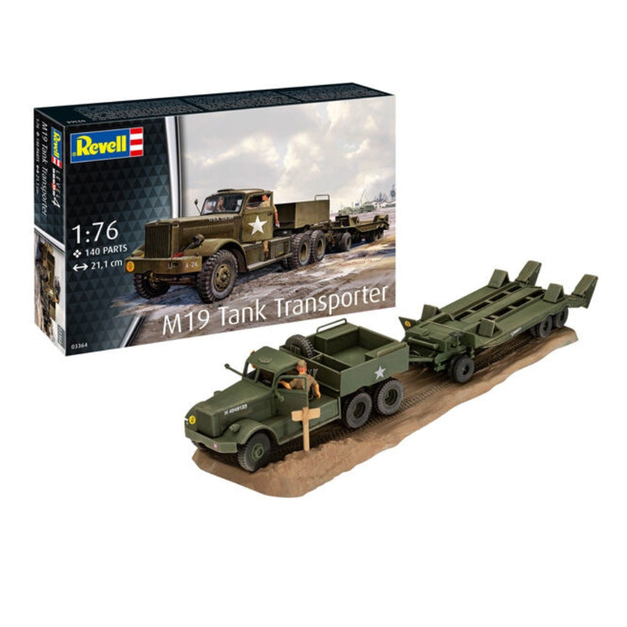 Revell 03364 M19 Tank Transporter 1:72 scale model kit box.