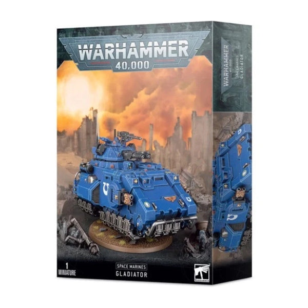 Warhammer 40K Space Marines Gladiator Tank 48-37 model kit box.
