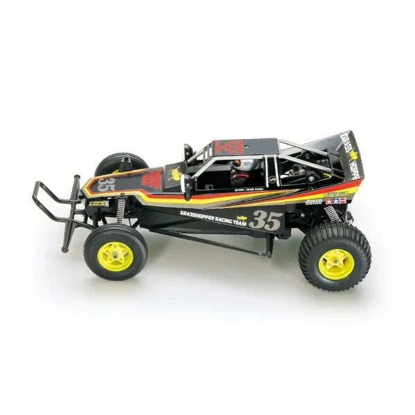 Tamiya Grasshopper Black Edition 1/10 RC buggy kit with yellow wheels