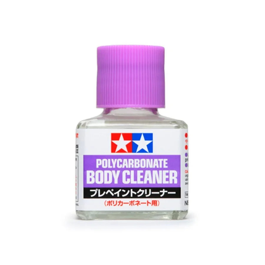 Tamiya Polycarbonate Body Cleaner 40 ml bottle — cleaner for RC Lexan bodies
