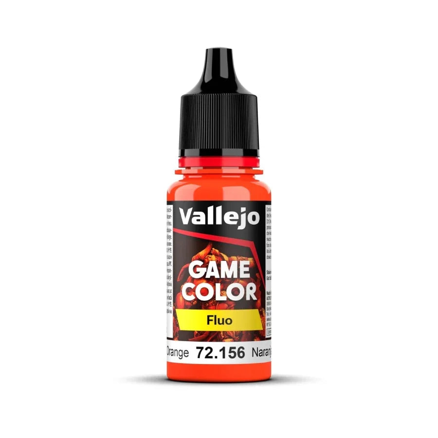 Vallejo Game Color Fluo Orange 72.156 paint for model kits and miniatures