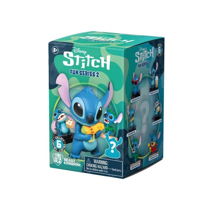 YuMe Disney Lilo & Stitch Fun Series 2 Blind Box – surprise collectible figure from the Disney Stitch collection, one random per box.