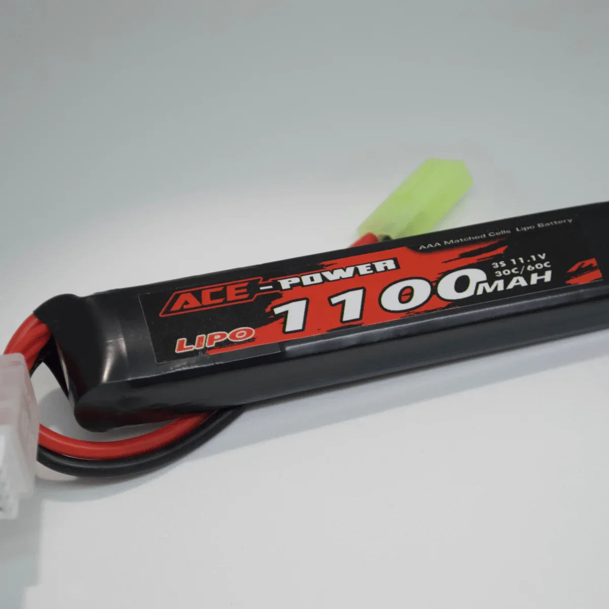 Ace Power 3S 1100mAh 30/60C LiPo Battery Mini Tamiya Plug - image 2