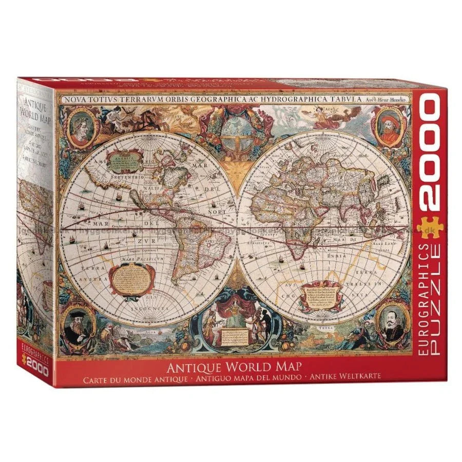 Antique World Map Puzzle 2000 Piece