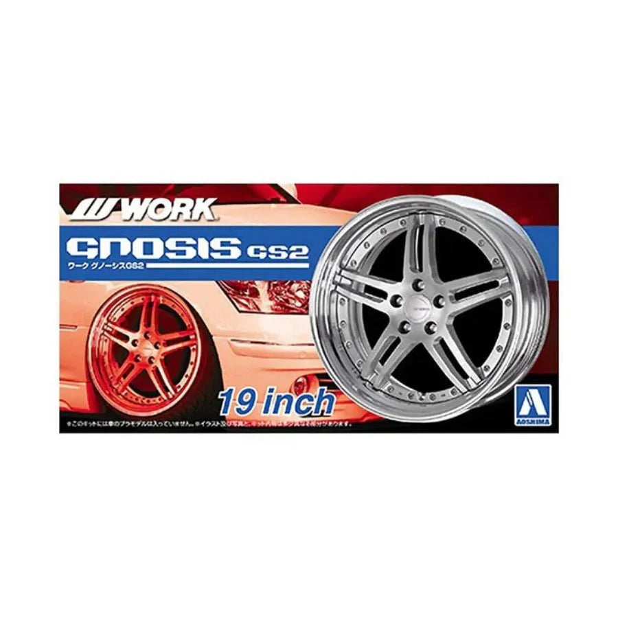 Aoshima 1/24 WORK GNOSIS GS2 19″ Wheel & Tire Set – Tuned Parts #5