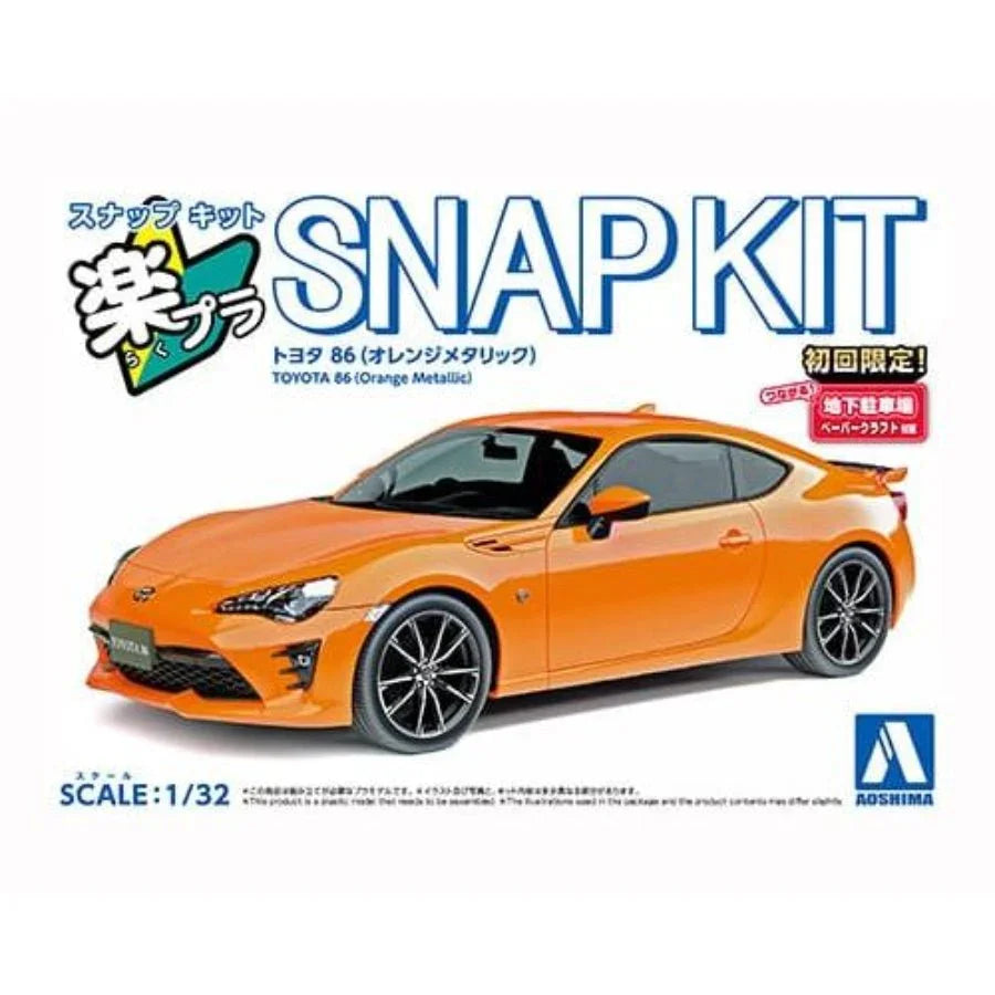 Aoshima 1/32 Snap Kit – Toyota 86 (Orange Metallic)
