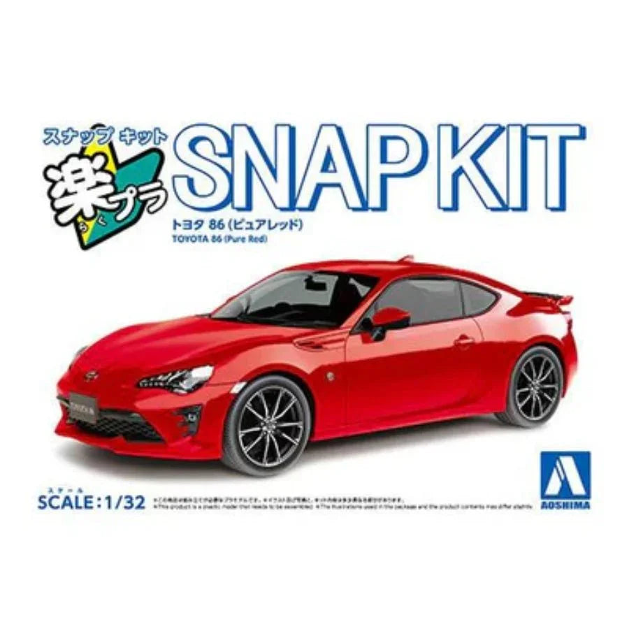 Aoshima 1/32 Snap Kit – Toyota 86 (Pure Red)