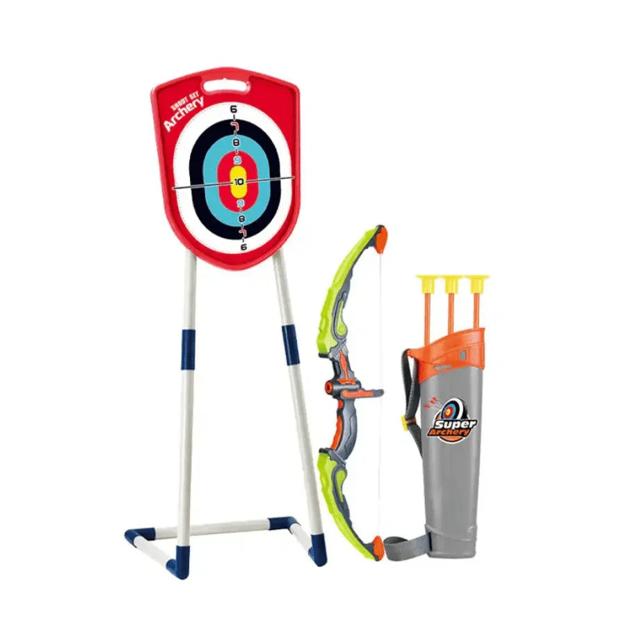 Archery Sport Game Set for Kids – safe target practice toy with bow, arrows, and target board for indoor and outdoor play.
