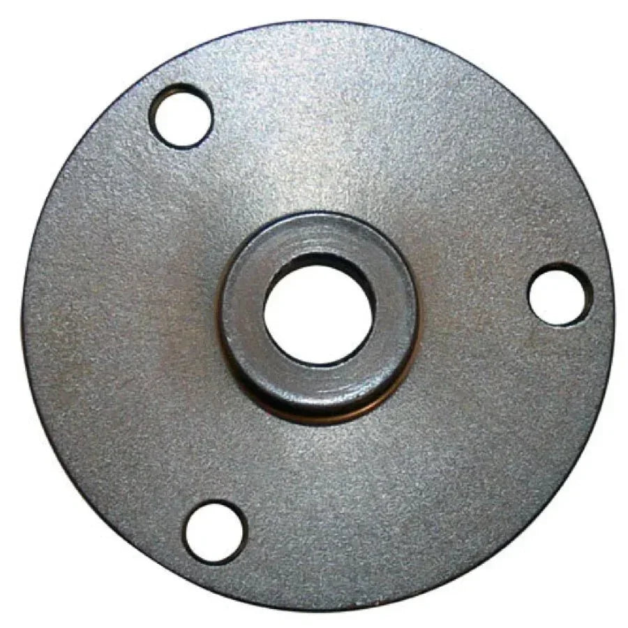 Metallic circular flange with central hole and three mounting holes, ideal for model kits and hobby projects.