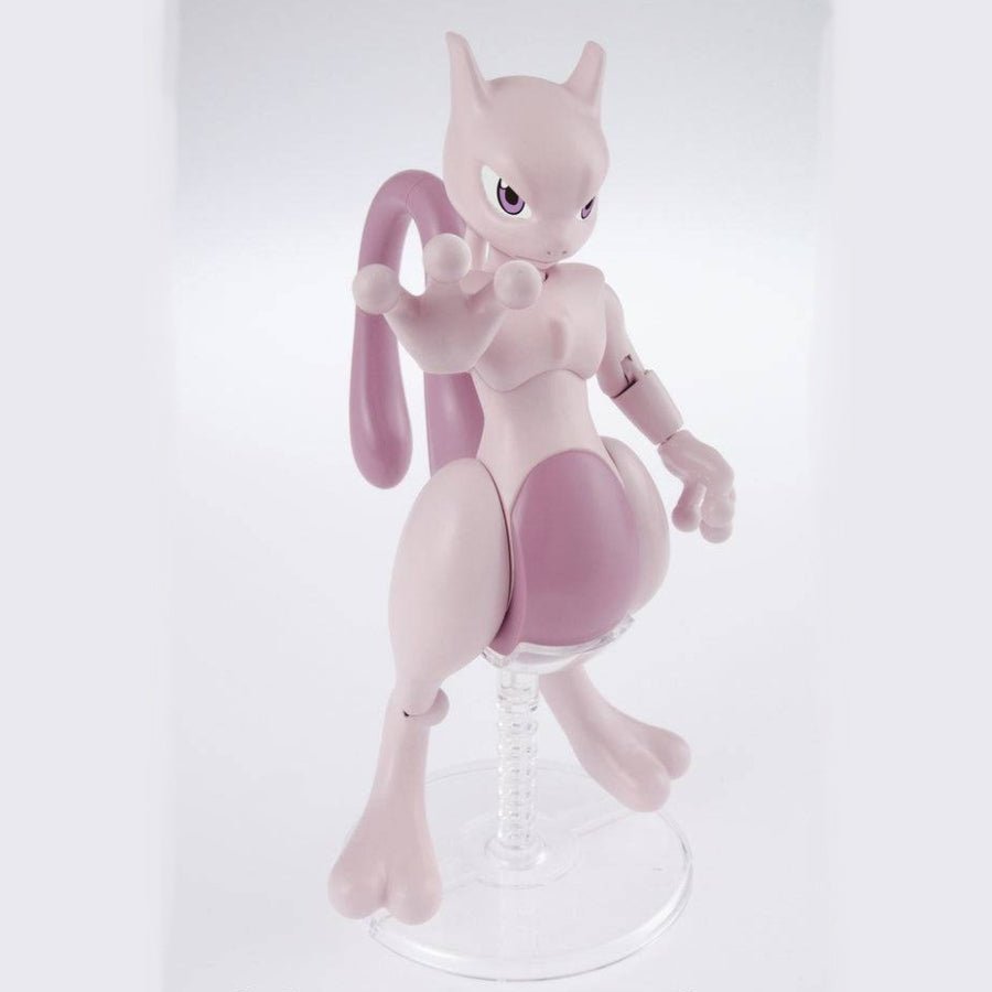 Bandai Pokémon Model Kit featuring Mewtwo snap-fit plastic figure with articulated parts