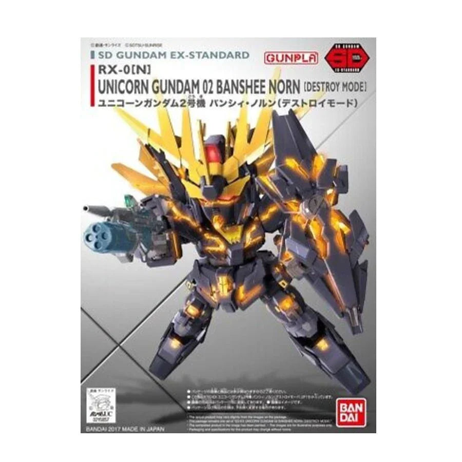 Bandai SD Gundam Ex-Standard Unicorn Gundam 02 Banshee Norn Destroy Mode