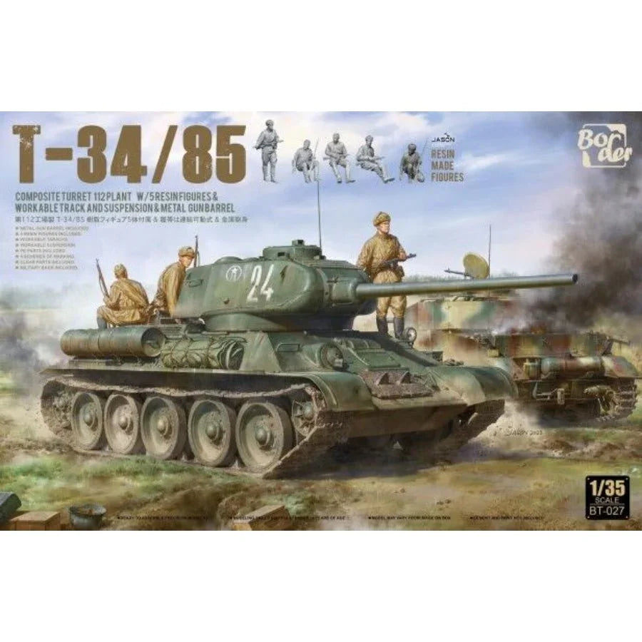 Border Model 1/35 T-34/85 Composite Turret 112 Plant with 5 Resin Figures