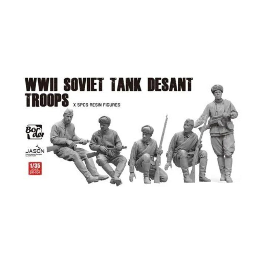 Border Model 1/35 WWII Soviet Tank Desant Troops – Infantry Plastic Model Kit