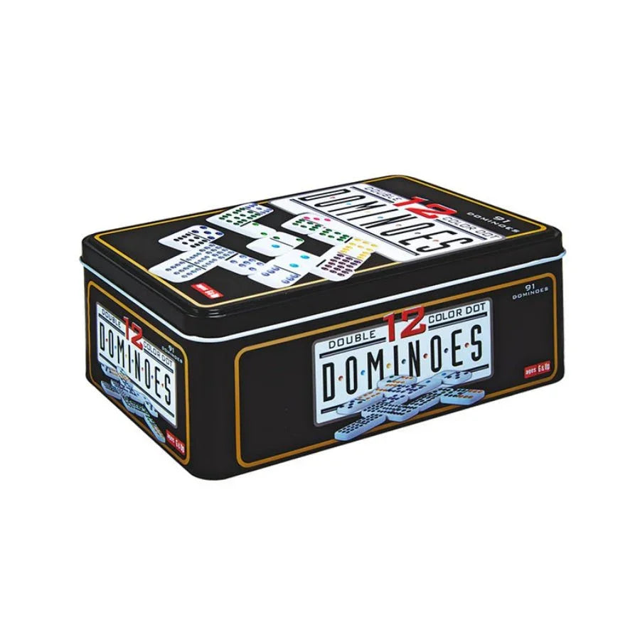 Classic Double 12 Coloured Dominoes
